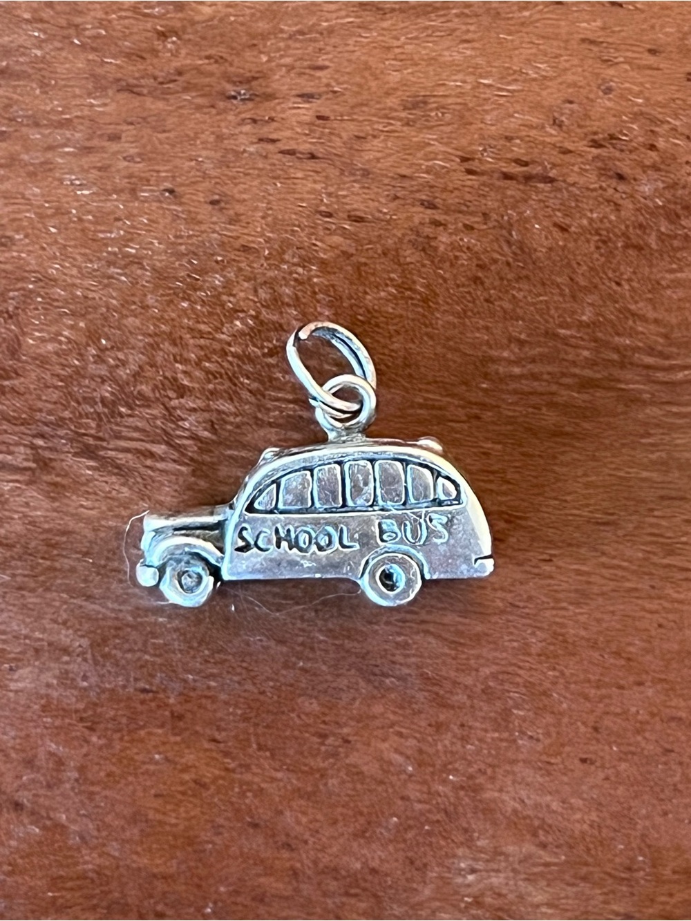 Sterling Silver .925 Vintage School Bus Jewelry Charm